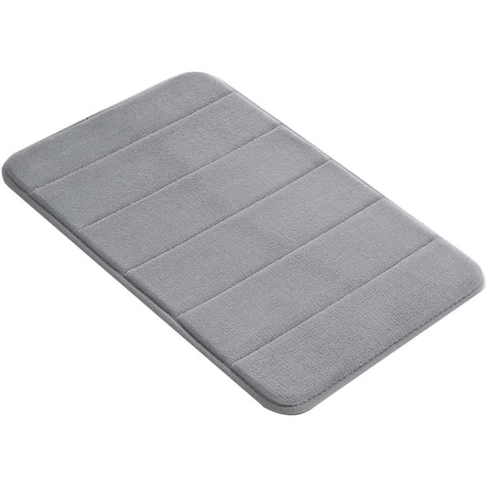 Covor Baie Universal, Spumă cu Memorie, Absorbant, Antiderapant, Memory Foam, 80×50 cm, Gri