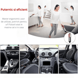 Aspirator Auto Portabil Profesional Wireless, 5000 mAh, Mini Aspirator de Mână pentru Mașină, Casă și Birou, Ideal pentru Spații Mici și Dificil de Accesat, Încărcare USB Tip C, Gri