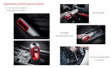 Aspirator Auto Portabil Profesional Wireless, 5000 mAh, Mini Aspirator de Mână pentru Mașină, Casă și Birou, Ideal pentru Spații Mici și Dificil de Accesat, Încărcare USB Tip C, Gri