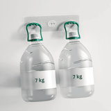 Raft de Duș, Etajeră Baie, Oțel Inoxidabil, Set 2 Rafturi, Negru