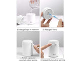 Mini Umidificator USB cu Difuzor Aromaterapie și Lumini LED, 300ml, 2 Moduri, Alb