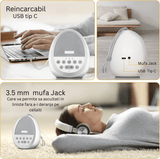 Dispozitiv Sunete Albe, 29 Sunete HD, Portabil, Acumulator 1200mAh, Timer, Lumină de Veghe, Alb