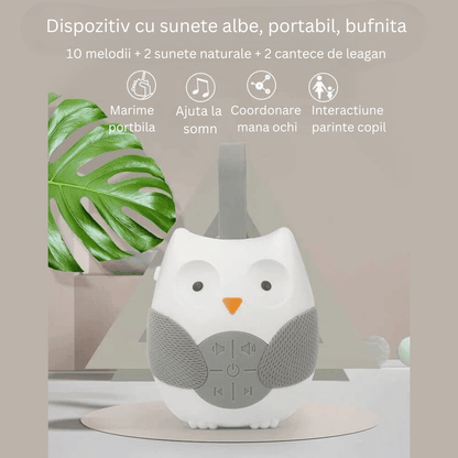 Dispozitiv Sunete Albe, 14 Sunete HD, Portabil, Reîncărcabil, Timer