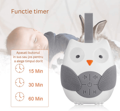 Dispozitiv Sunete Albe, 14 Sunete HD, Portabil, Reîncărcabil, Timer