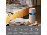 Mini Umidificator USB cu Difuzor Aromaterapie și Lumini LED, 400ml, 2 Moduri, Alb