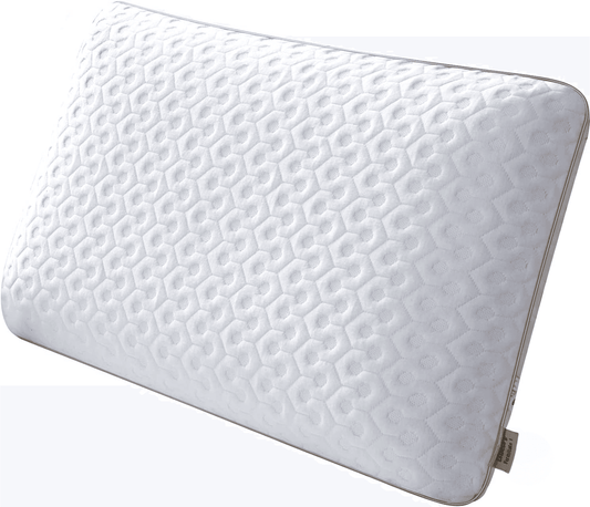 Perna Ortopedică Gel Memory Foam, 60x40x13 cm, Suport Gât și Cervical, Alb