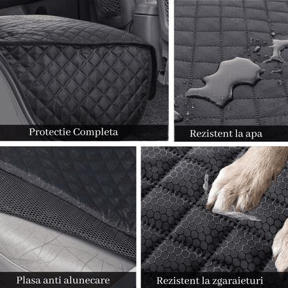 Husă Auto Universală pentru Protecție și Transport Animale, Impermeabilă, Anti-Alunecare, 143 cm, Neagră