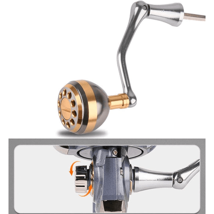 Mulineta Spinning AR 7000, Tambur Metalic, Frânare Statică 8 kg, Gri