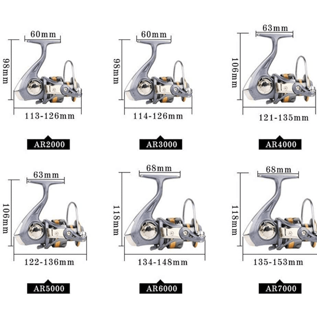 Mulineta Spinning AR 7000, Tambur Metalic, Frânare Statică 8 kg, Gri
