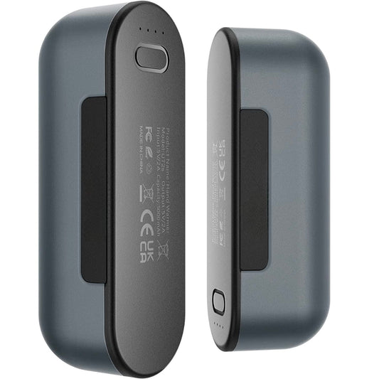 Încălzitor de Mâini Elindor®, Powerbank 10.000mAh, Portabil, Reutilizabil, 12W, USB-C, Compresă Durere, 4 Trepte Încălzire, 16 Ore, Space Gray