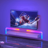 Set 6 Bare LED RGBIC Inteligente Elindor® Wall Light, Wi-Fi, Sincronizare Muzică, Compatibile Google Assistant/Alexa, 180 cm (6 x 30 cm)