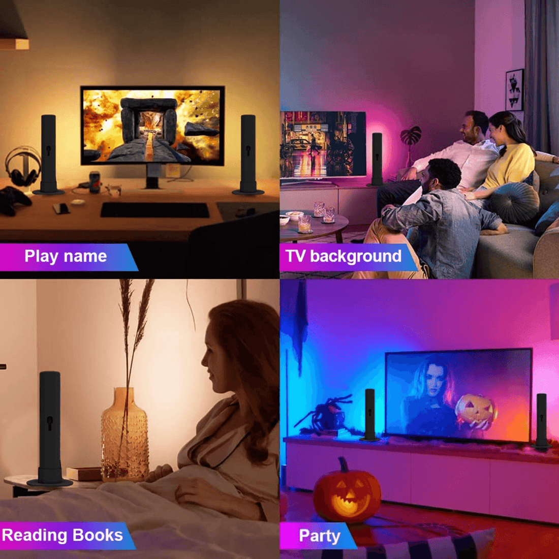 Bare LED RGB Inteligente Elindor®, Control Aplicatie, Sincronizare Muzicală, Bluetooth, Lumini Ambientale, Multicolore