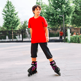 Role Reglabile L 38-41, Roți Luminoase Silicon, Rulmenți ABEC-7, Roz