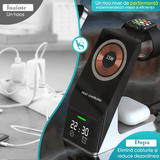 Încărcător Wireless Fast Charger 3 în 1, 15W, Negru, Compatibil cu iPhone, AirPods, Apple Watch, Android, Samsung, Huawei, Xiaomi
