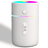 Mini Umidificator Aer cu Difuzor Aromaterapie, LED, Portabil, USB, 220 ml, 2 Moduri, Alb