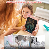 Tableta LCD Desen Elindor® 10 Inch, Jucarie Educativa Pentru Copii, Portabila, Roz