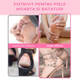 Pila Rotativa Elindor® pentru Calcaie si Talpi, 600 RPM,  Comutator de Viteza, 60 Discuri Smirghel, Piele Crapata si Bataturi, Mov