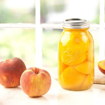 Set 2 Borcane Sticla Elindor®, Capace Metalice Etanse, 950 ml, Transparent