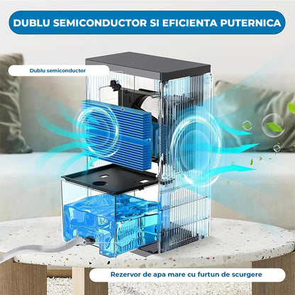 Dezumidificator Compact Elindor® pentru Aer Casa, Rezervor 3500ml, Ultra Silentios 35dB, Oprire Automata, Filtru Detasabil, 2 Trepte Viteza,7 Lumini LED, Perfect pentru Dormitor, Baie, Living, Ajuta la Prevenirea Formarii Mucegaiului, 21 x 12 x 35 cm, Alb