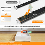 Organizator Multifunctional Elindor® Tip Sertar, cu Adeziv, Suport Metalic Dulap sub Blat Chiuveta, Inaltime Reglabila, Sertar Glisant Organizare pentru Bucatarie, Baie, Camara, Bar, Raft cu Sertare Depozitare Detergenti, Parfumuri, 43x25x9 cm, Alb