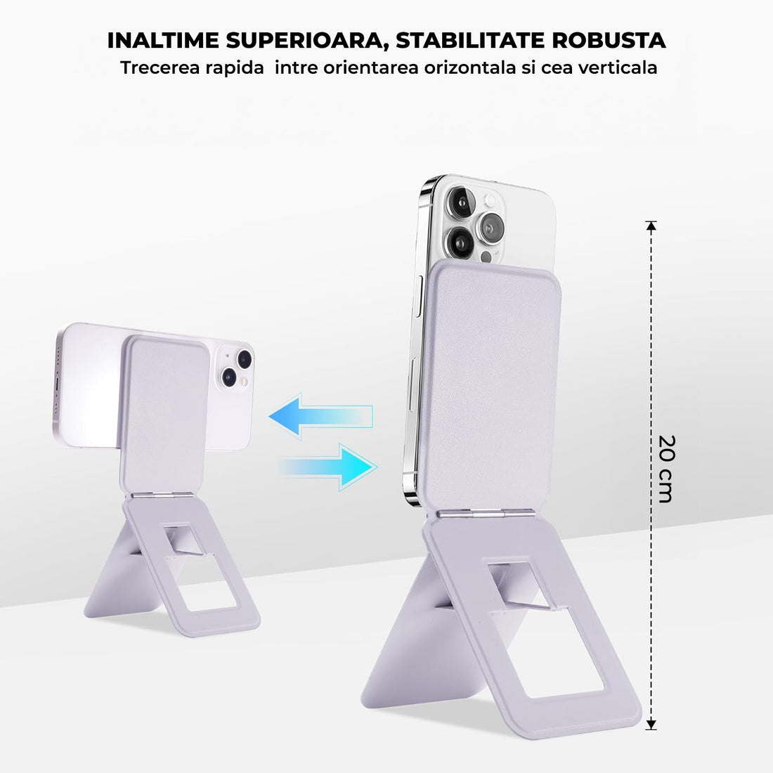 Suport Telefon Elindor®,Trepied Reglabil MagSafe, Gri