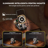 Încărcător Wireless 3in1 Elindor®, 15W, MagSafe, Pliabil, Negru