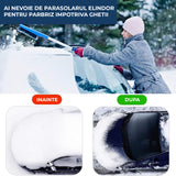 Parasolar Auto Elindor® pentru Parbriz, Magnetic cu 3 Magneti, Material cu 4 Straturi, Universal, Folie pentru Protectie Soare, Anti-inghet, Pliabil, Usor de Depozitat, Accesorii Masina Exterior, 147 x 120 cm, Argintiu