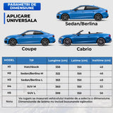 Prelata Auto Impermeabila Elindor®, Captuseala Moale, Berlina M, Accesorii Masina, Negru