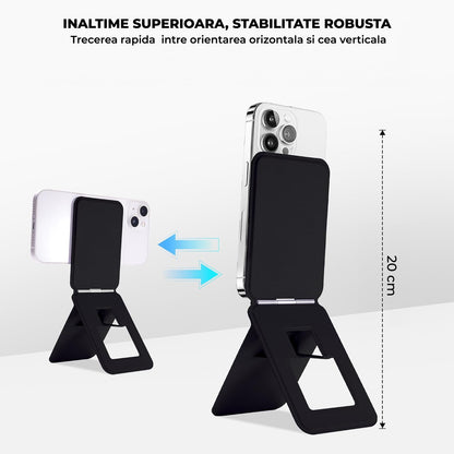 Suport Telefon Elindor®,Trepied Reglabil MagSafe, Negru