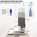 Suport Laptop Elindor® Pliabil pentru Birou, Alb