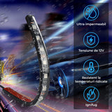 Lumini Interioare Auto Elindor®, 4 Benzi LED, Control Wireless, 8 Culori RGB