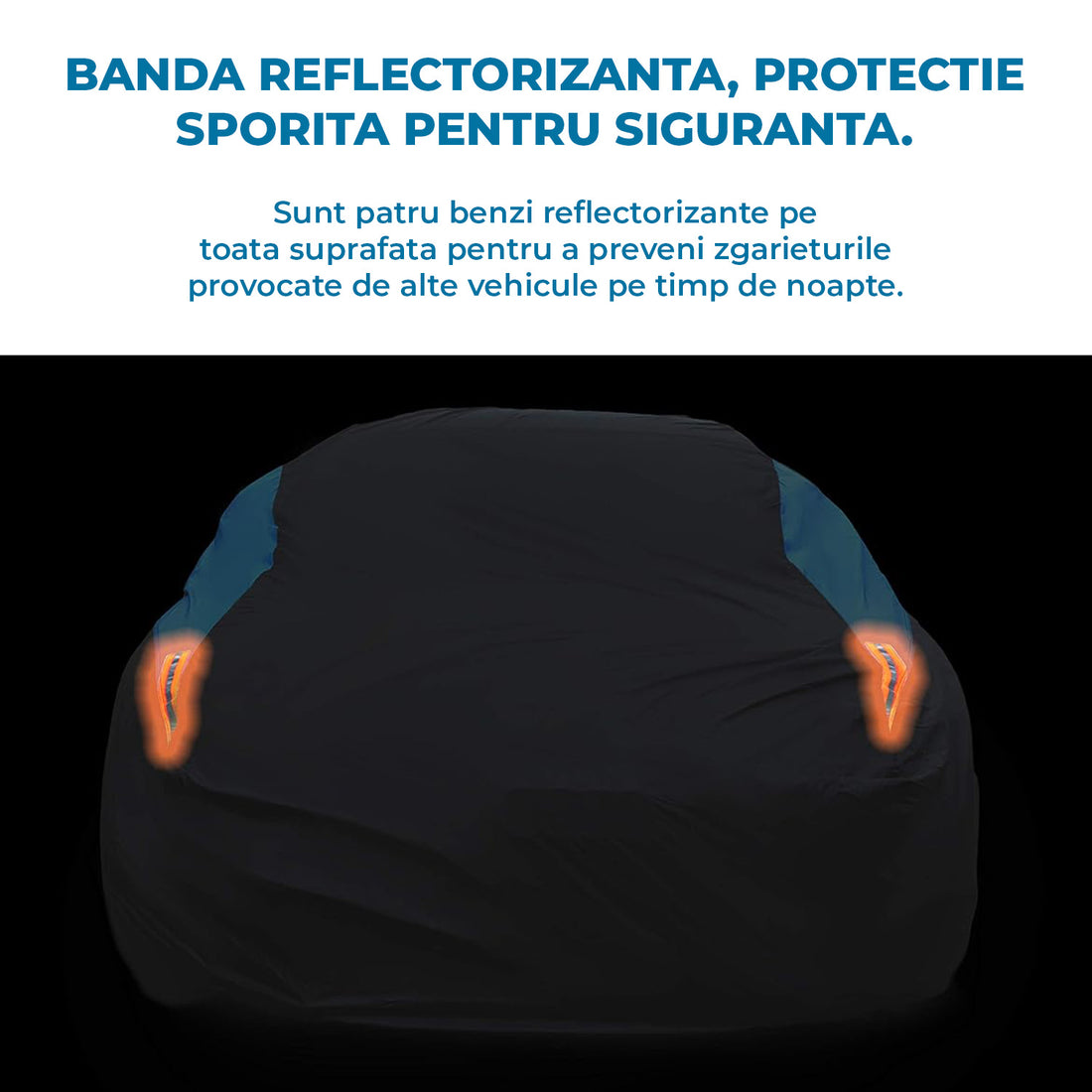 Prelata Auto Premium Elindor® Impermeabila, Antigrindina, Protectie UV Anti Soare , Praf si Zapada, Husa Auto Exterior Universala pentru Masina, Marime SUV L 475*193*143 cm, Negru