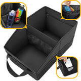 Organizator Portbagaj Auto Elindor®, Cutie Pliabila, Geanta Depozitare, Compartimentare Practica, Accesorii Interior Masina, Plasa Elastica, Suport Bagaje, Organizare Rapida, Negru