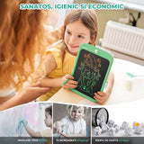 Tableta LCD Desen Elindor® 10 Inch, Jucarie Educativa Pentru Copii, Portabila, Verde
