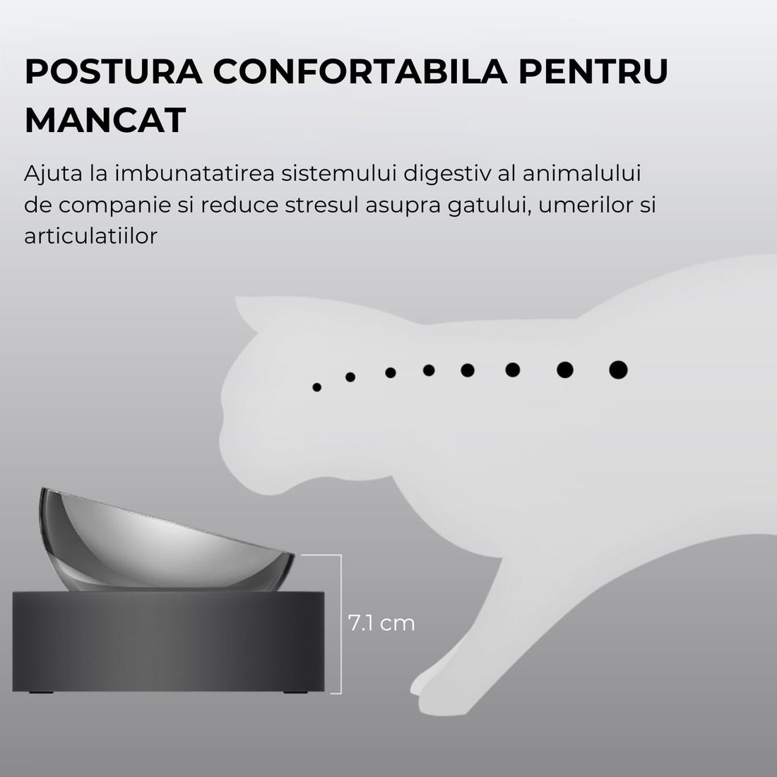 Set Boluri Înalte Elindor® din Oțel Inoxidabil, Antiderapante, pentru Câini și Pisici
