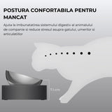 Set Boluri Înalte Elindor® din Oțel Inoxidabil, Antiderapante, pentru Câini și Pisici