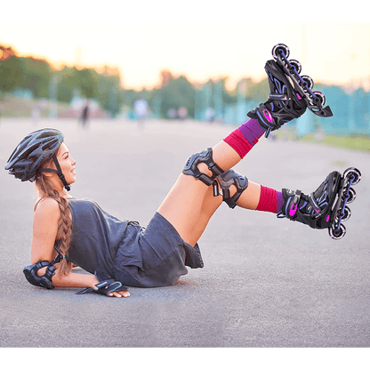 Role Reglabile S 29-32, Roți Luminoase Silicon, Rulmenți ABEC-7, Mov