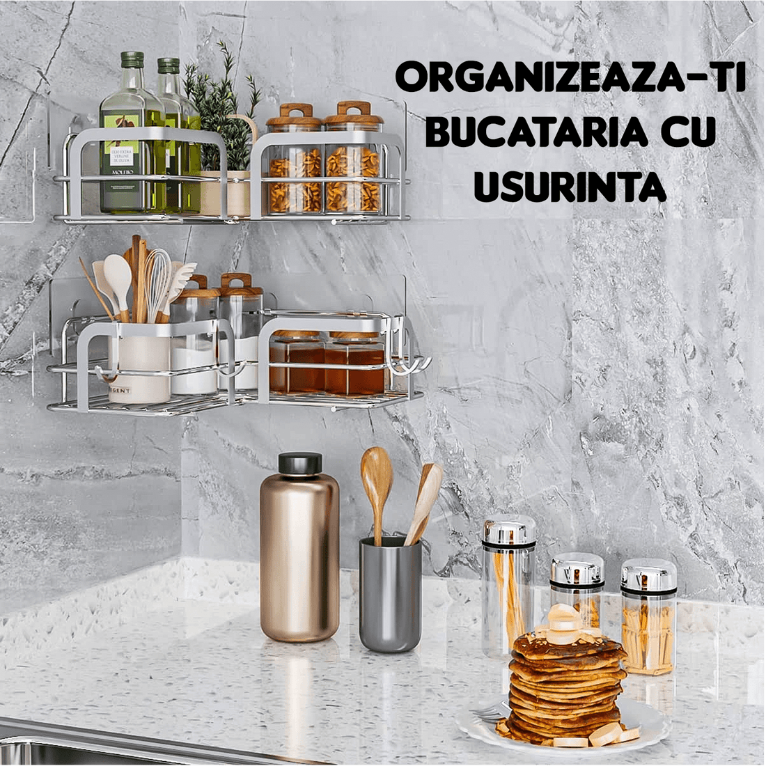 Raft de Duș Colțar, Organizator Baie, Oțel Inoxidabil, 2 Rafturi, Argintiu