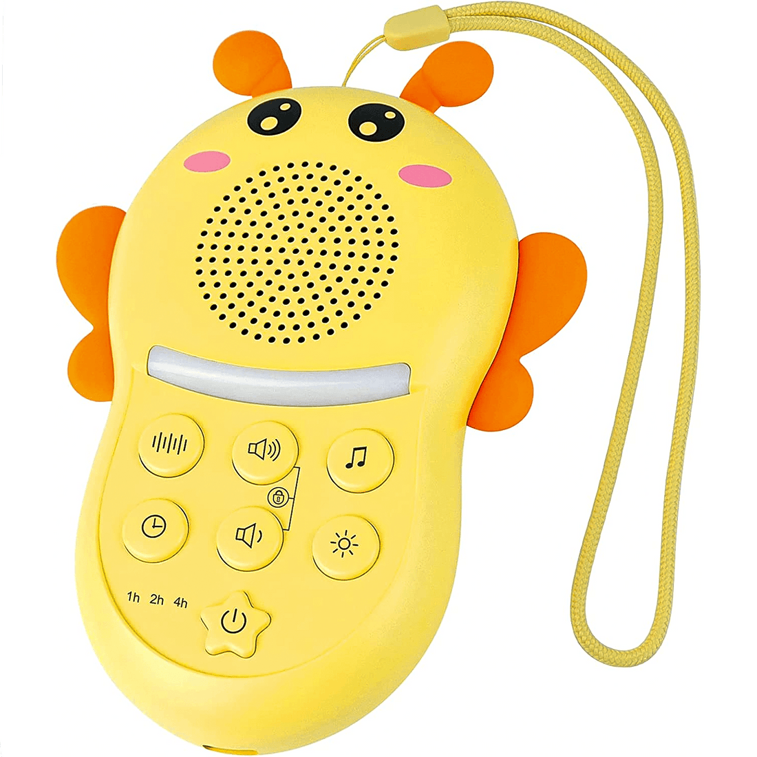 Dispozitiv Sunete Albe, 16 Sunete HD, Portabil, Reîncărcabil, Timer, Lumină de Veghe, 1200 mAh