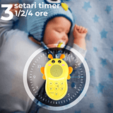 Dispozitiv Sunete Albe, 16 Sunete HD, Portabil, Reîncărcabil, Timer, Lumină de Veghe, 1200 mAh