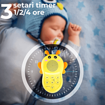 Dispozitiv Sunete Albe, 16 Sunete HD, Portabil, Reîncărcabil, Timer, Lumină de Veghe, 1200 mAh