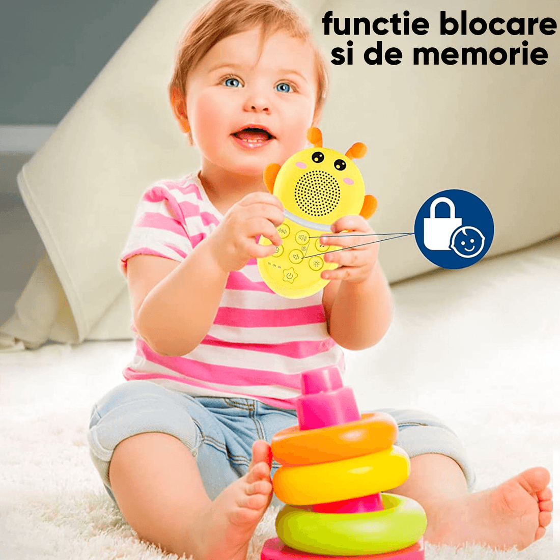 Dispozitiv Sunete Albe, 16 Sunete HD, Portabil, Reîncărcabil, Timer, Lumină de Veghe, 1200 mAh