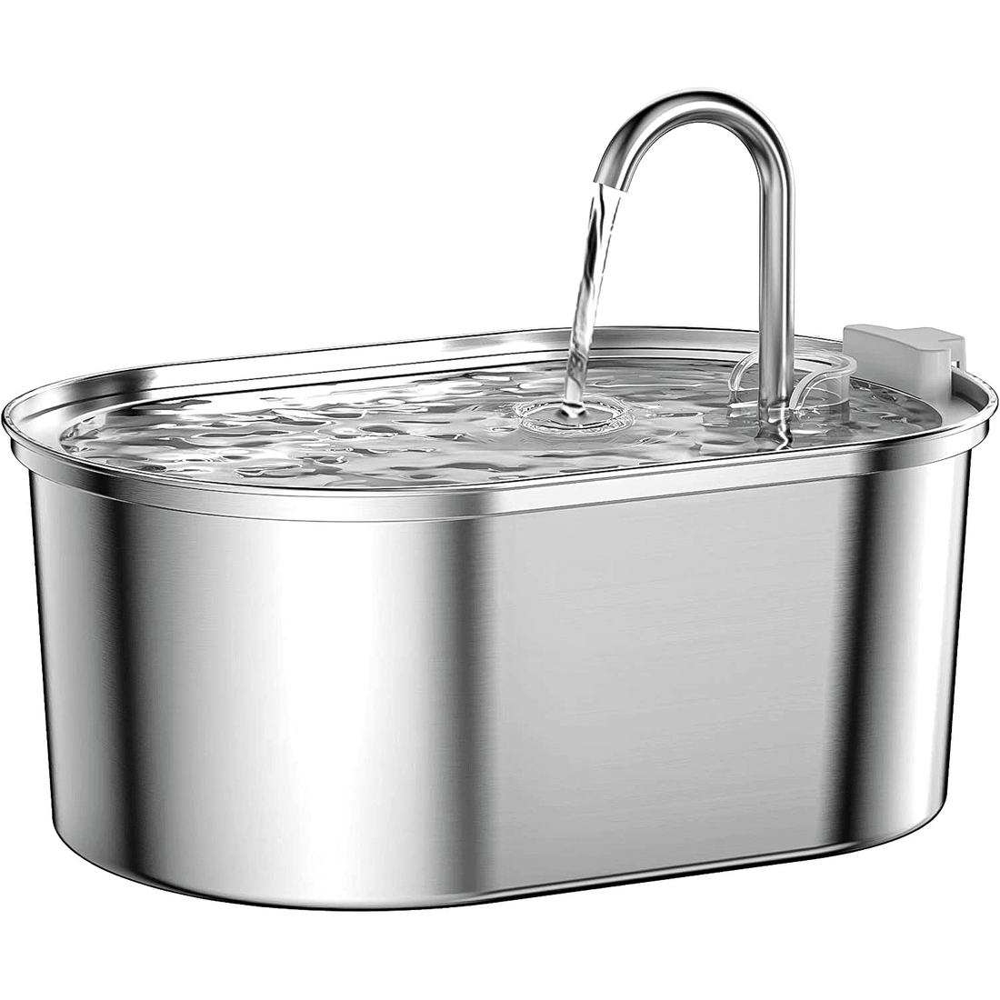 Dispenser Apă Automat pentru Pisici și Câini, 3.2L, Oțel Inoxidabil, Filtrare Activă, Silentios, Argintiu