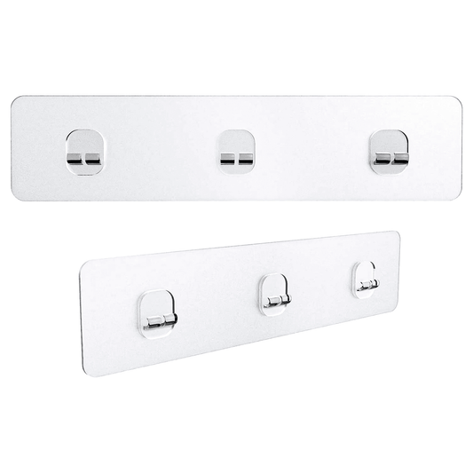 Set 2 Dispozitive Adezive pentru Duș, Fără Găurire, Suport Săpun, Rafturi Depozitare, Transparent