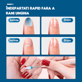 Set 19 biți freză unghii, 2 rotunde, 6 cuticulă, 2 cilindri, 1 perie, 8 ceramici, multicolor