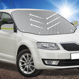 Parasolar pentru Parbriz și Oglinzi, Anti-Igheț, cu 5 Magneți, Bandă Reflectorizantă, Material cu 4 Straturi, Universal, 193 x 126 cm