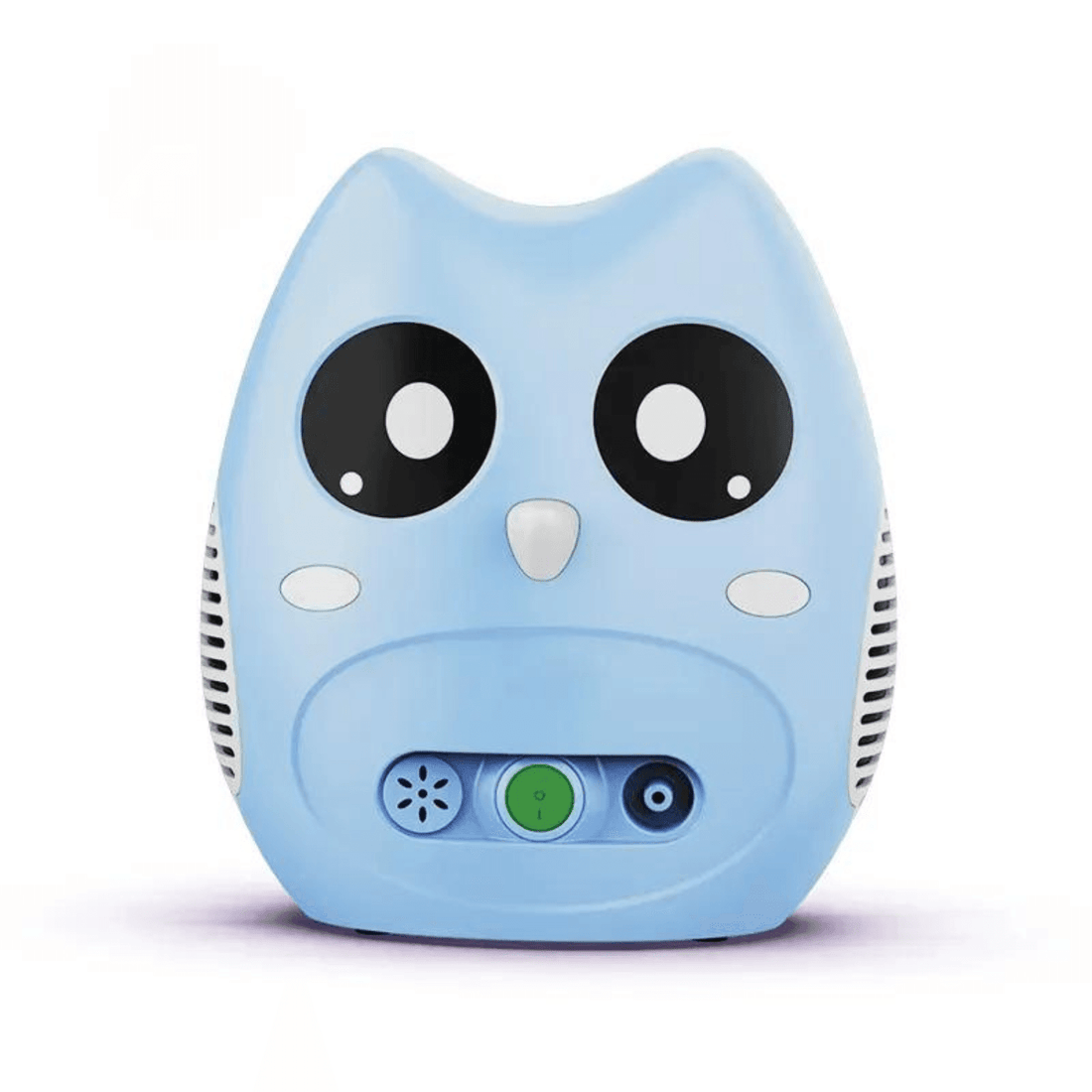 Aparat aerosoli inhalator Blue Owl, nebulizator cu compresor, 0.2ml/min, măști copii și adulți, accesorii incluse