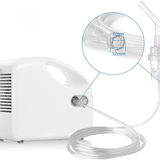 Aparat aerosoli inhalator, nebulizator cu compresor, 0.2ml/min, măști copii și adulți, alb