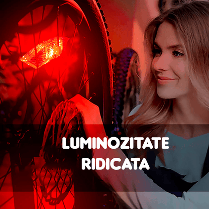 Lumina LED Spite Bicicletă: Strălucitoare, rezistentă la apă IPX5, multicoloră, cu baterii incluse