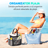 Organizator Baie Textil, Portabil, 8 Buzunare, 22 x 22 x 25 cm, Negru